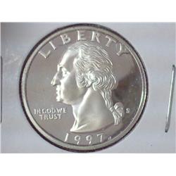 1997-S WASHINGTON SILVER QUARTER PROOF