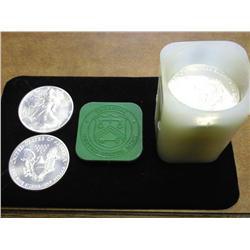 US MINT ROLL OF 20-1989 AMERICAN SILVER EAGLES