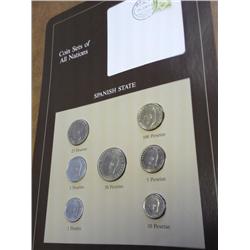 SPANISH STATE COIN & STAMP SET (UNC)