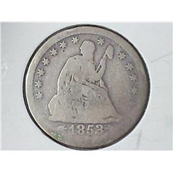 1853 SEATED LIBERTY QUARTER