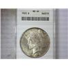 Image 1 : 1923 PEACE SILVER DOLLAR ANACS MS64