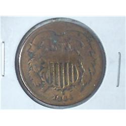 1864 TWO CENT PIECE