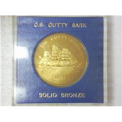 THE CUTTY SARK 1869 SOLID BRONZE TOKEN