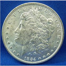 1884-O Morgan Silver Dollar CH-BU