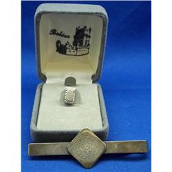 Sterling Silver Tie Clip and a Tie Tack by Belen