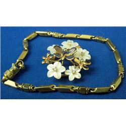 Vermeil Bracelet & Vermeil Custom Pendant