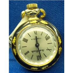 Rare Enamel Case Andre Rivalle Swiss Pocket Watch