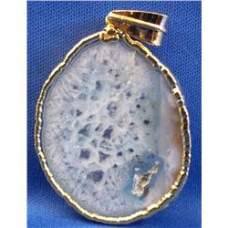 Large Blue Gemstone Pendant