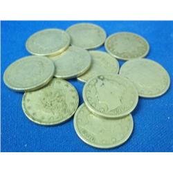 Lot- Assorted "V" Nickels 1900-1912