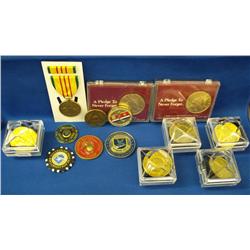 Lot-Military Medals, Patriotic Symbols & Tokens