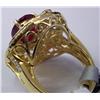 Image 3 : 14K Ruby and Diamond Ring 11.8 grams w/GLA 19K