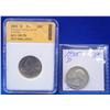 Image 1 : Lot- 2002-D SGS MS70 Quarter & 1935-D XF