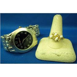 Men's Watch & Ladies Ring Size 11