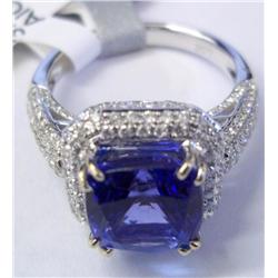 18K Tanzanite and Diamond Ring w/ AIG +13K