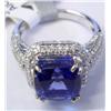 Image 1 : 18K Tanzanite and Diamond Ring w/ AIG +13K