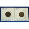 Image 1 : 1857 & 1858 Flying Eagle Pennies