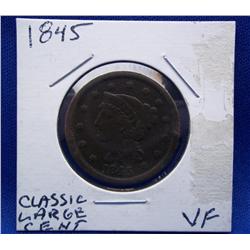 1845 Classic Large Cent VF-Incredible Quality