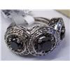 Image 5 : 14K 3 Black and 110 White Diamonds Ring w/ GLA 15K