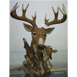 Buck and Fawn Sculpture New