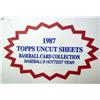 Image 2 : 1987 Topps Uncut Sheets Baseball Card Collection