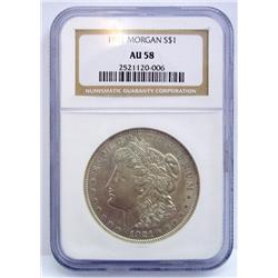 1921 Morgan Silver Dollar AU58