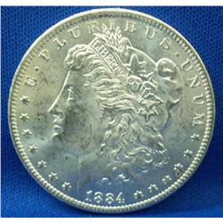 1884-O Morgan Silver Dollar CH-BU