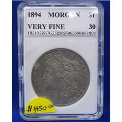 1894 Key Date Philadelphia Mint Morgan Dollar