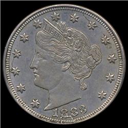 1883 Liberty NC 5c BU MS63 ERROR (COI-7779)