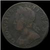 Image 1 : 1749 US Colonial British Geo II 1/2p VF details (COI-7170)