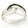 0.36Ct Brown White Diamond Ring White 9K Gold (JEW-9086X)