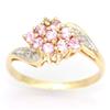 0.96Ct Pink Sapphire & Diamond Yellow 9K Ring (JEW-9100X)
