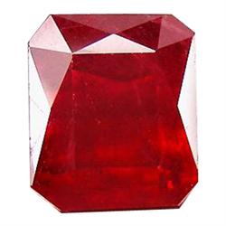3.60ct Pleasing Emerald Cut Red Ruby (GEM-28062)