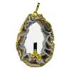 49ct Carved Druzy Agate Tourmaline Pendant (JEW-1737)