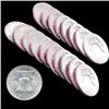 Image 1 : 1954D FBL Franklin 50c Silver MS64-65 18pc Roll (COI-7670)