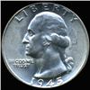 1945 Washington Silver Quarter Graded GEM (COI-6202)