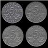 Image 2 : 1933-36 Canada 5c Lot of 4 VF+ (COI-7948)