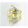 Image 2 : 31ctw Lab Diamond 22k Gold Vermeil Ring (JEW-2368)