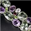 Image 2 : 290ctw Top Color Multigem Sterling Bracelet  (JEW-2272)