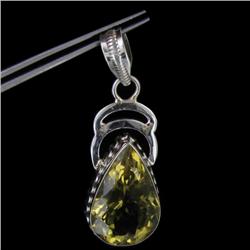 53ctw Citrine Quartz Silver Pendant Appr Est $10k (JEW-2460)