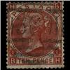 Image 1 : 1867 RARE GB 10p Deep Red Brown Used Stamp  (STM-1291)