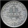 Image 2 : 1915D Germany 1 Mark Better Unc RARE Double Die (COI-8057)