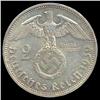 Image 2 : 1939A Nazi Germany 2 Mark Silver RARE MS64 (COI-8088)