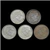 Image 1 : 1938A/B/D/E/J Nazi Germany 2 Mark Silver Hi Grade 5 Pcs (COI-8078)