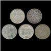 Image 2 : 1938A/B/D/E/J Nazi Germany 2 Mark Silver Hi Grade 5 Pcs (COI-8078)