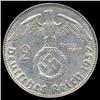 Image 2 : 1937F Nazi Germany 2 Mark Silver Hi Grade (COI-8068)