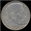 Image 1 : 1937F Nazi Germany 2 Mark Silver Hi Grade (COI-8067)
