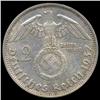 Image 2 : 1937F Nazi Germany 2 Mark Silver Hi Grade (COI-8067)