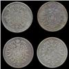 Image 1 : 1876A Germany 1 Mark Better Grade 4 Pcs (COI-8023)