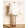 Image 1 : Frosted Glass French Table Lamp, Vase Base
