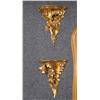Image 1 : Pair of Italian Gold Leaf Motif Shelves